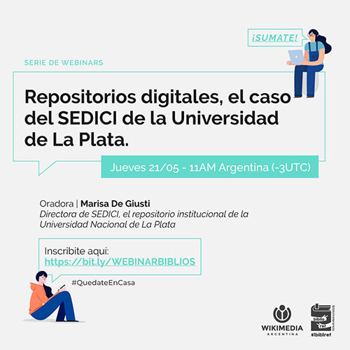 Lee más sobre el artículo Webinar sobre repositorios digitales: el caso del SEDICI de la Universidad Nacional de la Plata