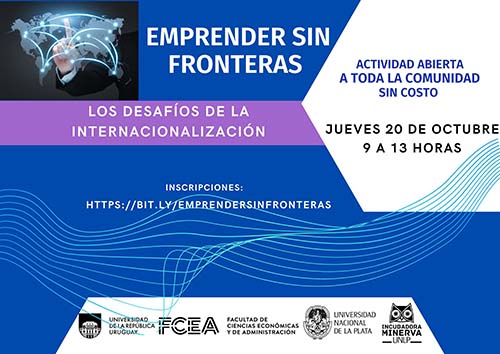 Lee más sobre el artículo La Universidad de la Plata y la Universidad de la República realizarán un seminario virtual dedicado al emprendimiento y la internacionalización